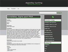 Tablet Screenshot of cycling.appelby.net